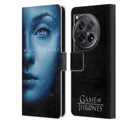 Head Case Designs Officially Licensed HBO Game of Thrones Sansa Stark Winter Is Here Leather Book Wallet Case Cover Compatible With OnePlus 12