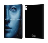 Head Case Designs Officially Licensed HBO Game of Thrones Sansa Stark Winter Is Here Leather Wallet Case Compatible With Apple iPad Air 13 2024/2025