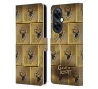 Head Case Designs Officially Licensed HBO Game of Thrones Stannis Golden Sigils Leather Book Wallet Case Cover Compatible With OnePlus Nord N30