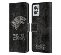 Head Case Designs Officially Licensed HBO Game of Thrones Stark Dark Distressed Look Sigils Leather Book Wallet Case Cover Compatible With Motorola Moto G Power (2023)