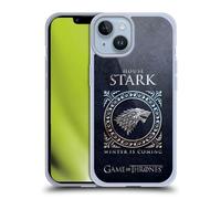 Head Case Designs Officially Licensed HBO Game of Thrones Stark Metallic Sigils Gel Case [Military Grade Protection] Compatible with Apple iPhone 14 and Compatible with MagSafe