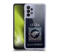 Head Case Designs Officially Licensed HBO Game of Thrones Stark Metallic Sigils Hard Back Case Compatible With Samsung Galaxy A23 / 5G (2022)