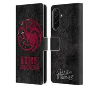 Head Case Designs Officially Licensed HBO Game of Thrones Targaryen Dark Distressed Look Sigils Leather Wallet Case Compatible With Samsung Galaxy A36 5G