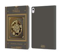 Head Case Designs Officially Licensed HBO Game of Thrones Tyrell Border Golden Sigils Leather Wallet Case Compatible With Apple iPad Air 13 2024/2025