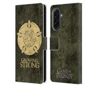 Head Case Designs Officially Licensed HBO Game of Thrones Tyrell Dark Distressed Look Sigils Leather Wallet Case Compatible With Samsung Galaxy A17 4G / 5G