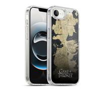 Head Case Designs Officially Licensed HBO Game of Thrones Westeros Map Key Art Gel Case [Military Grade Protection] Compatible with Apple iPhone 16e / iPhone 17e and Compatible with MagSafe