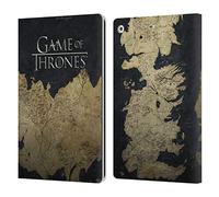 Head Case Designs Officially Licensed HBO Game of Thrones Westeros Map Key Art Leather Wallet Case Compatible With Apple iPad 10.2 2019/2020/2021