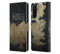 Head Case Designs Officially Licensed HBO Game of Thrones Westeros Map Key Art Leather Wallet Case Compatible With Samsung Galaxy A36 5G