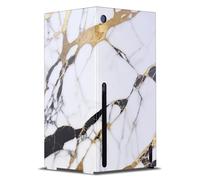 Head Case Designs Officially Licensed Head Case Designs White, Gold, and Black Marble Game Console Wrap Case Cover Compatible With Xbox Series X