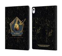 Head Case Designs Officially Licensed Hogwarts Legacy Golden Snidget Graphics Leather Wallet Case Compatible With Apple iPad Air 13 2024/2025