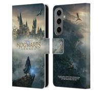 Head Case Designs Officially Licensed Hogwarts Legacy Key Art Graphics Leather Wallet Case Compatible With Samsung Galaxy S25