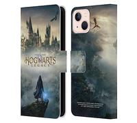 Head Case Designs Officially Licensed Hogwarts Legacy Key Art Graphics Leather Wallet Case Compatible With Apple iPhone 13