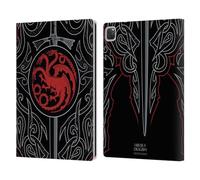 Head Case Designs Officially Licensed House Of The Dragon: Television Series Daemon Targaryen Sword Season 2 Graphics Leather Wallet Case Compatible With Apple iPad Pro 12.9 2020/2021/2022