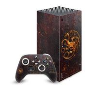 Head Case Designs Officially Licensed House Of The Dragon: Television Series House Targaryen Sigils And Characters Vinyl Gaming Skin Decal Compatible With Xbox Series X Console and Controller Bundle