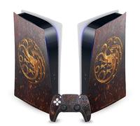 Head Case Designs Officially Licensed House Of The Dragon: Television Series House Targaryen Sigils And Characters Vinyl Faceplate Gaming Skin Decal Compatible With Sony PS5 Digital & DualSense