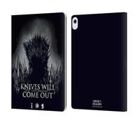 Head Case Designs Officially Licensed House Of The Dragon: Television Series Knives Will Come Out Art Leather Wallet Case Compatible With Apple iPad Air 13 2024/2025