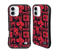 Head Case Designs Officially Licensed House Of The Dragon: Television Series Logo Pattern Year Of The Dragon Hybrid Case Compatible With Apple iPhone 16 Plus