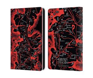 Head Case Designs Officially Licensed House Of The Dragon: Television Series Seven Kingdoms Map Season 2 Graphics Leather Wallet Case Compatible With Amazon Kindle 11th Gen 6in 2022