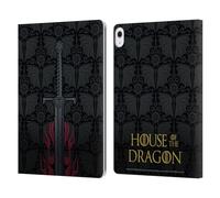Head Case Designs Officially Licensed House Of The Dragon: Television Series Sword Graphics Leather Wallet Case Compatible With Apple iPad Air 13 2024/2025
