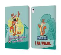 Head Case Designs Officially Licensed I Am Weasel. Jumping Iguana On A Stick Graphics Leather Wallet Case Compatible With Apple iPad Air 13 2024/2025