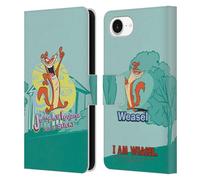 Head Case Designs Officially Licensed I Am Weasel. Jumping Iguana On A Stick Graphics Leather Wallet Case Compatible With Apple iPhone 16e