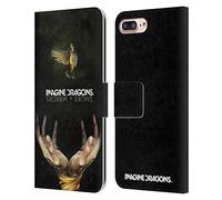Head Case Designs Officially Licensed Imagine Dragons Smoke And Mirrors Key Art Leather Wallet Case Compatible With Apple iPhone 7 Plus/iPhone 8 Plus