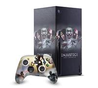 Head Case Designs Officially Licensed Injustice Gods Among Us Poster Key Art Game Console Wrap and Game Controller Skin Bundle Compatible With Xbox Series X