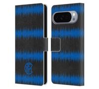 Head Case Designs Officially Licensed Inter Milan Audio Wave Graphics Leather Wallet Case Compatible With Google Pixel 10 Pro XL