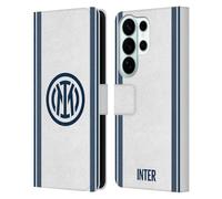 Head Case Designs Officially Licensed Inter Milan Away 2024/25 Crest Kit Leather Wallet Case Compatible With Samsung Galaxy S26 Ultra