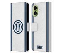 Head Case Designs Officially Licensed Inter Milan Away 2024/25 Crest Kit Leather Wallet Case Compatible With Apple iPhone 17
