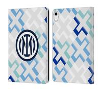 Head Case Designs Officially Licensed Inter Milan Away 2025/26 Crest Kit Leather Wallet Case Compatible With Apple iPad 10.9 2022/2025