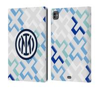 Head Case Designs Officially Licensed Inter Milan Away 2025/26 Crest Kit Leather Wallet Case Compatible With Apple iPad Pro 11 M4 2024