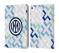 Head Case Designs Officially Licensed Inter Milan Away 2025/26 Crest Kit Leather Wallet Case Compatible With Apple iPad Air 11 2020/2022/2024/2025