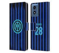 Head Case Designs Officially Licensed Inter Milan Benjamin Pavard 2025/26 Players Home Kit Leather Wallet Case Compatible With Motorola Moto G Play (2024)