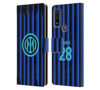 Head Case Designs Officially Licensed Inter Milan Benjamin Pavard 2025/26 Players Home Kit Leather Wallet Case Compatible With Motorola G Pure