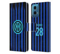 Head Case Designs Officially Licensed Inter Milan Benjamin Pavard 2025/26 Players Home Kit Leather Wallet Case Compatible With Motorola Moto G34 5G