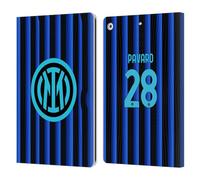 Head Case Designs Officially Licensed Inter Milan Benjamin Pavard 2025/26 Players Home Kit Leather Wallet Case Compatible With Apple iPad 10.2 2019/2020/2021