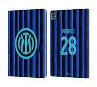 Head Case Designs Officially Licensed Inter Milan Benjamin Pavard 2025/26 Players Home Kit Leather Wallet Case Compatible With Apple iPad Pro 13 M4 2024