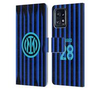 Head Case Designs Officially Licensed Inter Milan Benjamin Pavard 2025/26 Players Home Kit Leather Wallet Case Compatible With Moto Edge 40 Pro/Plus 2023