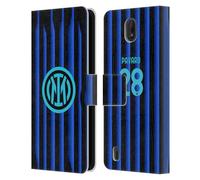 Head Case Designs Officially Licensed Inter Milan Benjamin Pavard 2025/26 Players Home Kit Leather Wallet Case Compatible With Nokia C01 Plus/C1 2nd Edition