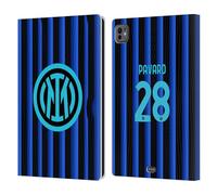 Head Case Designs Officially Licensed Inter Milan Benjamin Pavard 2025/26 Players Home Kit Leather Wallet Case Compatible With Apple iPad Pro 11 M4 2024