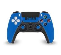 Head Case Designs Officially Licensed Inter Milan Blue and Black Full Logo Vinyl Faceplate Sticker Gaming Skin Decal Cover Compatible With Sony PlayStation 5 PS5 DualSense Controller