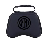 Head Case Designs Officially Licensed Inter Milan Embossed Crest Graphic Badge Hard Storage Travel Carry Case Compatible With Sony PS5 DualSense & Xbox Controller