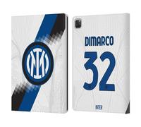 Head Case Designs Officially Licensed Inter Milan Federico Dimarco 2023/24 Players Away Kit Leather Wallet Case Compatible With Apple iPad Pro 12.9 2020/2021/2022