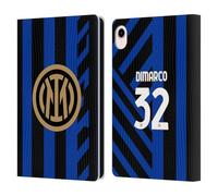 Head Case Designs Officially Licensed Inter Milan Federico Dimarco 2024/25 Players Home Kit Leather Wallet Case Compatible With Apple iPad mini (2021/2024)