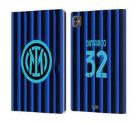 Head Case Designs Officially Licensed Inter Milan Federico Dimarco 2025/26 Players Home Kit Leather Wallet Case Compatible With Apple iPad Pro 11 M4 2024