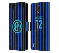 Head Case Designs Officially Licensed Inter Milan Federico Dimarco 2025/26 Players Home Kit Leather Wallet Case Compatible With Nokia C01 Plus/C1 2nd Edition