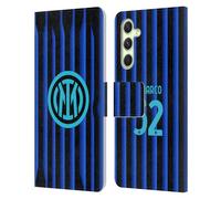 Head Case Designs Officially Licensed Inter Milan Federico Dimarco 2025/26 Players Home Kit Leather Wallet Case Compatible With Samsung Galaxy A54 5G