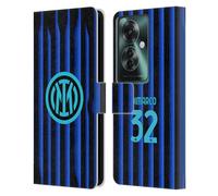 Head Case Designs Officially Licensed Inter Milan Federico Dimarco 2025/26 Players Home Kit Leather Wallet Case Compatible With Oppo Reno11 F 5G / F25 Pro 5G