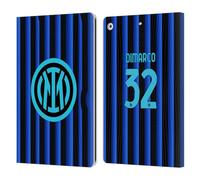 Head Case Designs Officially Licensed Inter Milan Federico Dimarco 2025/26 Players Home Kit Leather Wallet Case Compatible With Apple iPad 10.2 2019/2020/2021